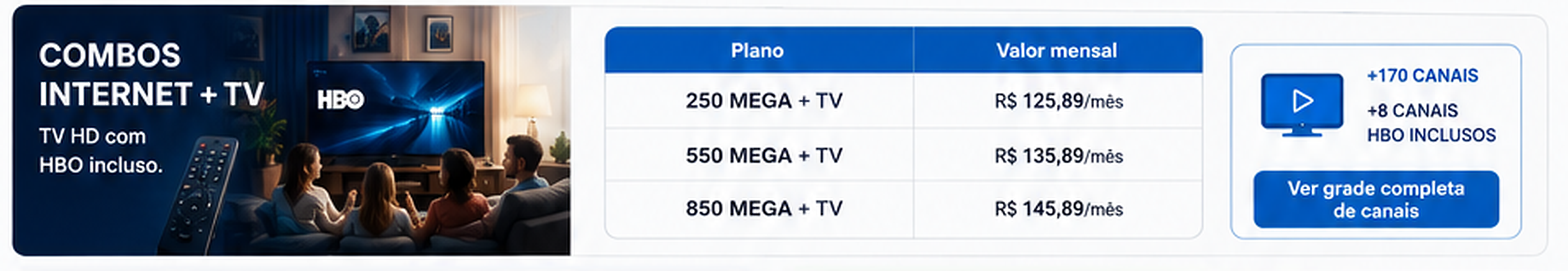 Combos Internet + TV